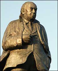 Statue of J B Priestley