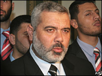 Thủ tướng Palestine Ismail Haniya tại một giáo đường đạo Hồi ở Gaza City