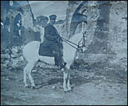 Frederick on his white horse