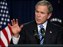 Presidente dos Estados Unidos, George W. Bush.