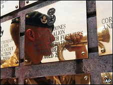 Memorial wall in Basra
