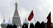 Russian communists in Red Square