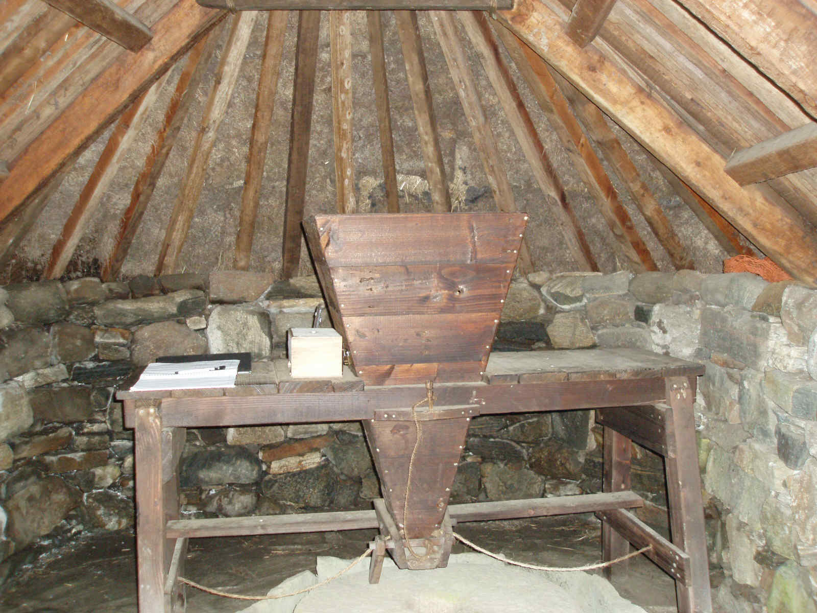 The interior of the mill