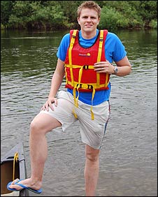 Me in my shorts and flip flops