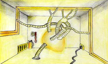 Engine Room of the Heart of Gold - by John Rushton