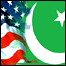 پرچم پاکستان و آمریکا 