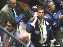 Operadores da bolsa de Nova York