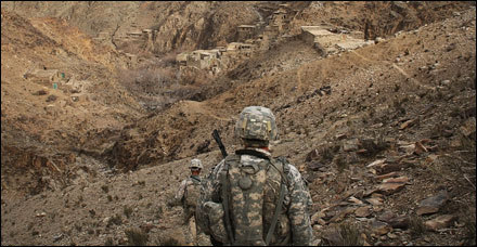 US troops in in Nuristan Province, Afghanistan