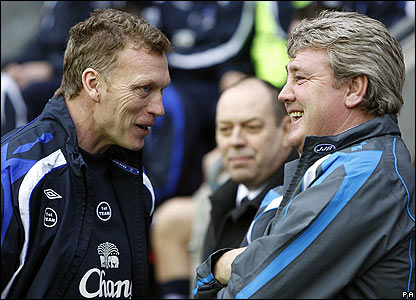 埃弗顿和维冈主教练对话