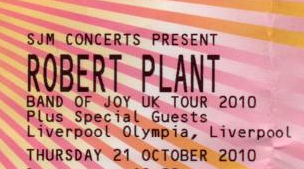 Band of Joy ticket|0|John, Liverpool 