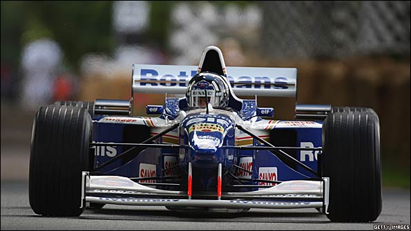 Damon Hill was reunited with the Williams in which he won the 1996 world title