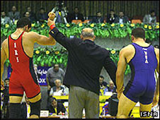 کشتی گیران ایران و آمریکا 