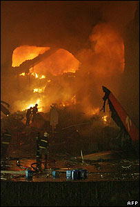 صحنه آتش سوزی