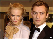 Nicole Kidman e Jude Law na estréia de 'Cold Mountain' em Londres
