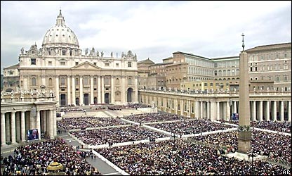Plaza de San Pedro en el Vaticano