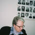 Natalya Zhukova, runs a Committee of Soldier's mothers. The pictures behind are of soldiers missing in Chechnya.
