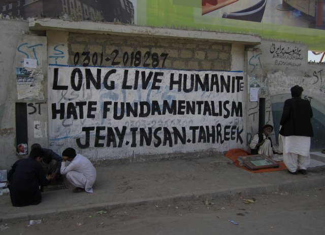 Hope. Graffiti in Karachi.