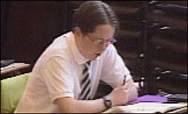 student that looks like Dilbert