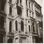 The house at 157 Avenue de Tervveren after the bombing