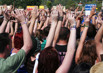 The crowd at Reading The crowd at Reading