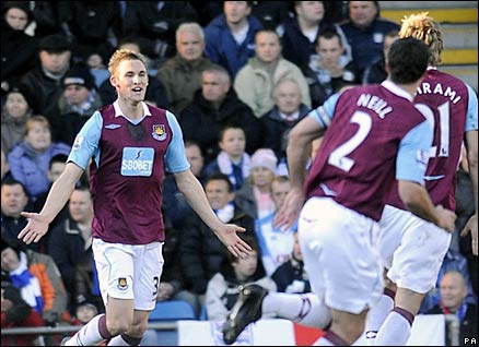 West Ham's Jack Collison celebrates