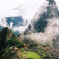 Simply stunning. Mist descends on Machu Picchu with Waynu Piccu in the background