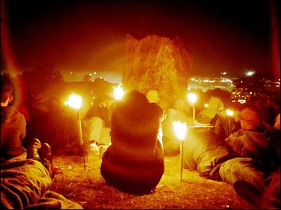 Stone Circle at Glasto 2003