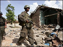 Destruction in Muttur