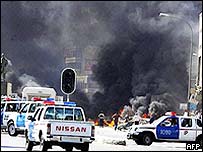 Cena de explosão em Bagdá