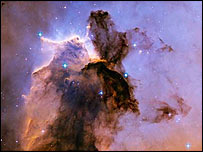 سحاب عقابی شکل، عکس از هابل