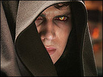 Anakin Skywalker no processo de se tornar Darth Vader