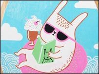 Bunny In Sea by Gemma Correll