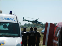 МНС твердить, що стан довкілля навколо місця аварії - в межах норми. Фото Укрінформ