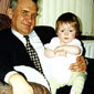 Trevor Harvey - a doting Grandfather, with Katie his Grandaughter