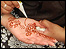 Henna hand painting