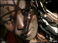 Darfur'daki bir mülteci