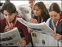 روزنامه خوان ها در لبنان