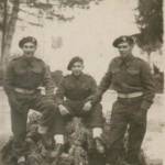 Pete Burns, Ken Atkinson and I, all ex wireless-ops from the 49th Light Ack Ack Pete Burns, Ken Atkinson and I, all ex wireless-ops from the 49th Light Ack Ack