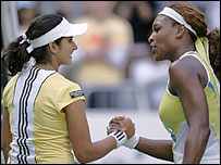 ثانیہ مرزا‘ سیرینا ولیم کے ساتھ 