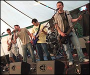 Day Release in the beer tent.