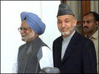 کرزی در هند