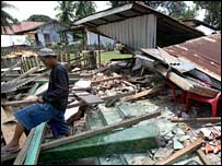 سماٹرا میں زلزلے سے ہونے والی تباہی