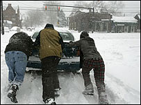 ABD'de kar yağışı 