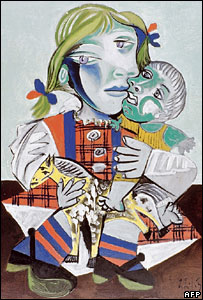 Bức Maya và Búp bê ảnh do gia đình Picasso cung cấp