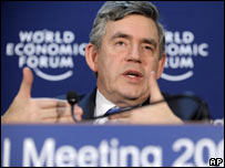 Gordon Brown in Davos