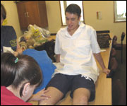 Liam has his legs waxed for Children in Need 2007