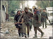 Vukovar'daki Sırp askerleri