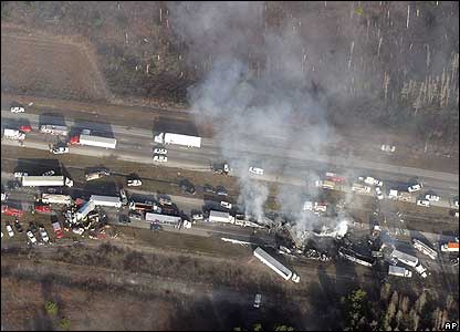 Vụ đâm xe trên xa lộ Interstate 4 giữa Tampa và Orlando