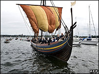 Bir Viking gemisinin modeli