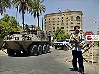 Australský tank v Iráku